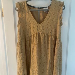 Yellow flowy sundress